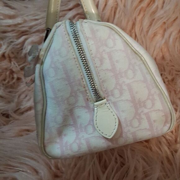 Christian Dior Trotter Y2K John Galliano Girlie White & Pink Small Satchel - Picture 6 of 14